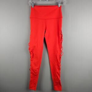 Alo Yoga Interlace High Rise Leggings Cherry Pop